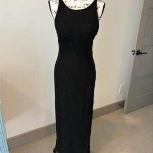 Cache Black Sparkle Maxi Dress